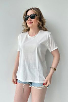 Basic T-shirt Beyaz - Thumbnail