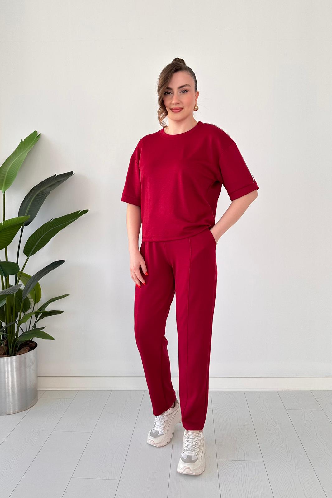 Çimalı Modal Takım Bordo - Thumbnail