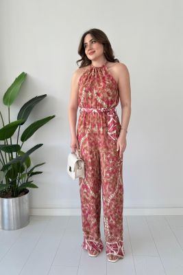 Desenli Halter Tulum Gül Kurusu - Thumbnail