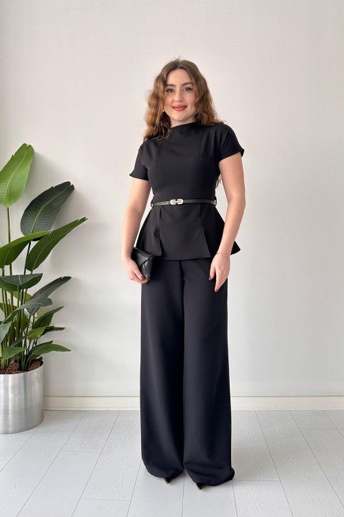 Combinaison ceinture dorée noire