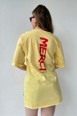 Heroes T-shirt Sarı - Thumbnail