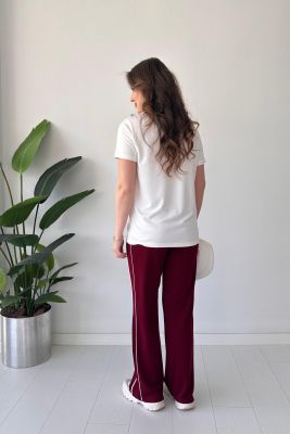 Lale Pike Takım Bordo - Thumbnail