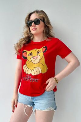 Lion Tshirt Kırmızı - Thumbnail