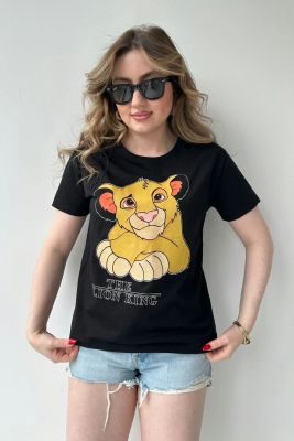 Lion Tshirt Siyah - Thumbnail