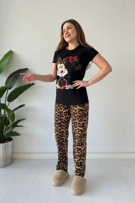 Minnie Pijama Takımı Siyah - Thumbnail