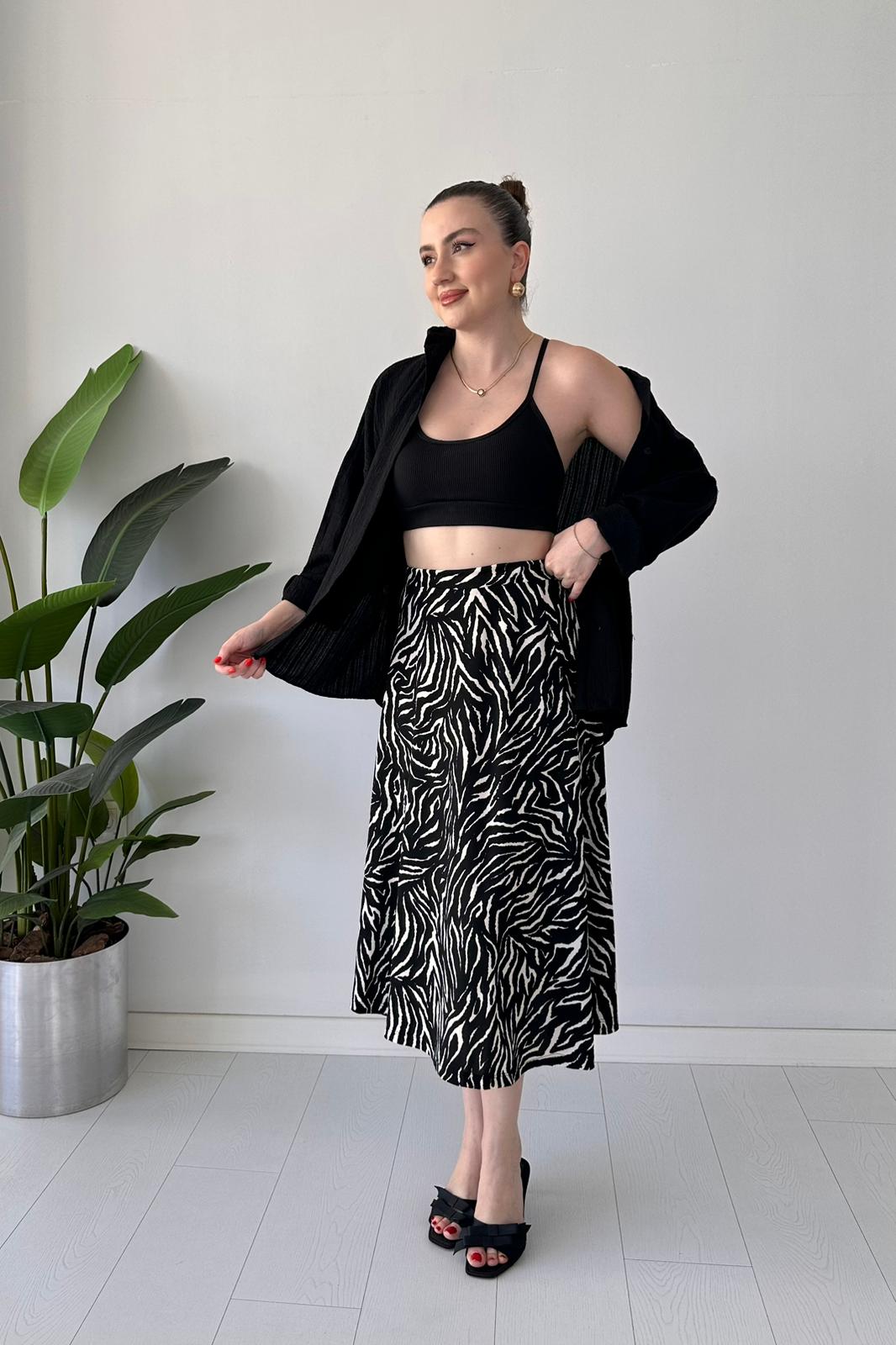 Zebra Etek Siyah - Thumbnail